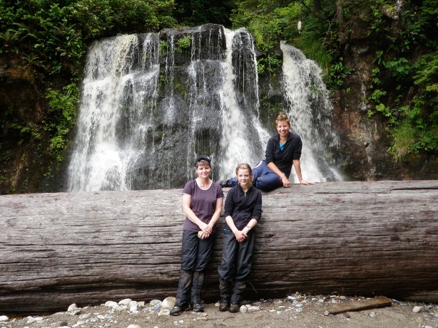 Waterfall at Bonilla Point Vancouver Island Hiking